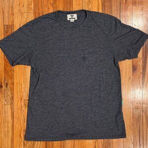 VISSLA Men's Blue Short Sleeve Pocket Shirt Size Large